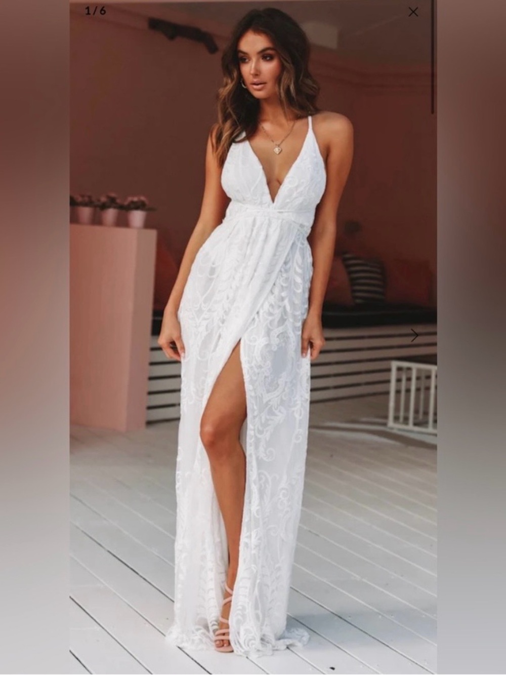Hello Molly East Atlanta Maxi Dress White